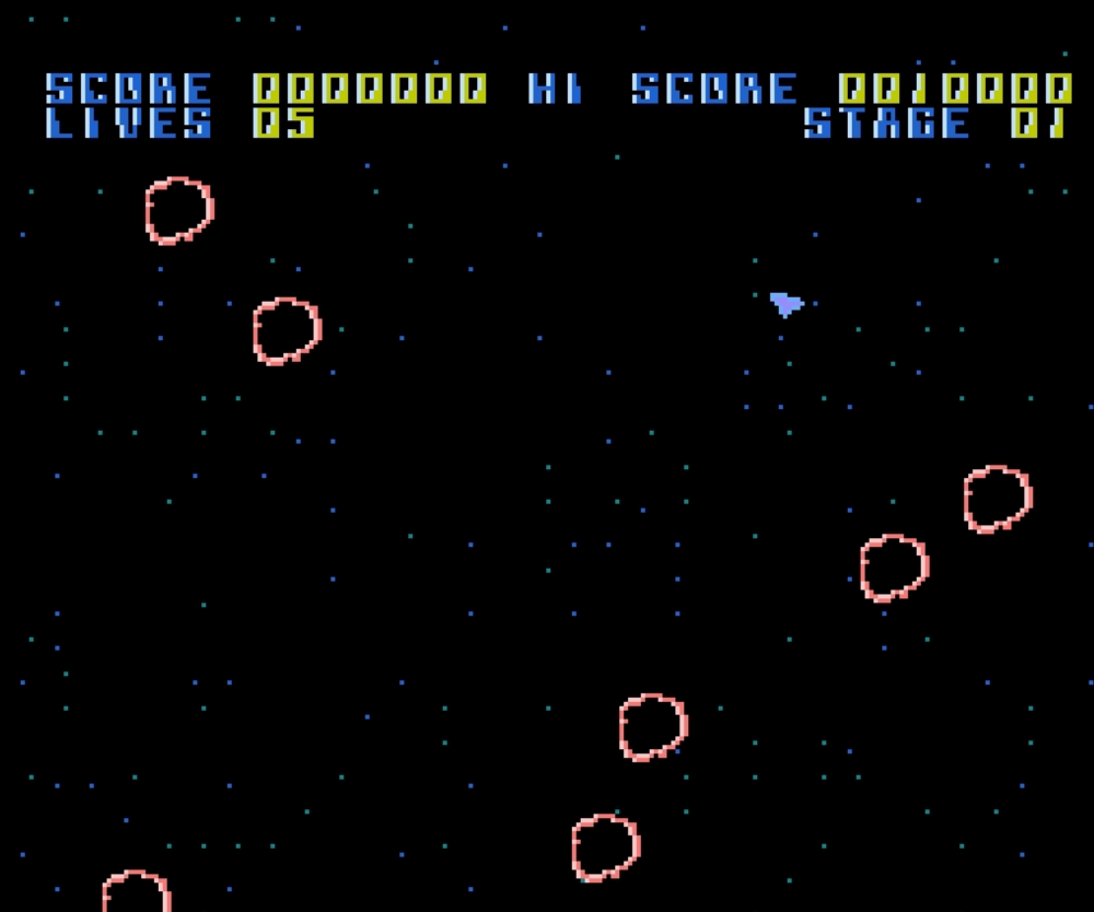 Meteor Swarm NES Game Screen